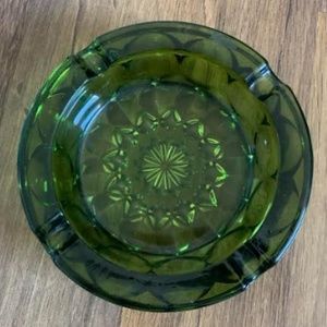 60s Fostoria Emerald Ashtray